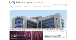 Desktop Screenshot of federaljudgesassoc.org