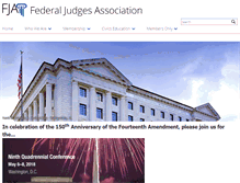 Tablet Screenshot of federaljudgesassoc.org